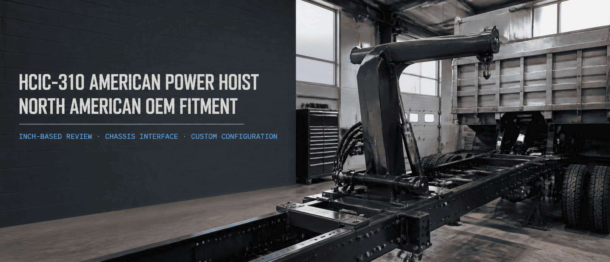 HCIC-k hazbeteetan oinarritutako ekipamendua jartzen du bere HCIC-310 American Power Hoist baliabidearen erdigunean
