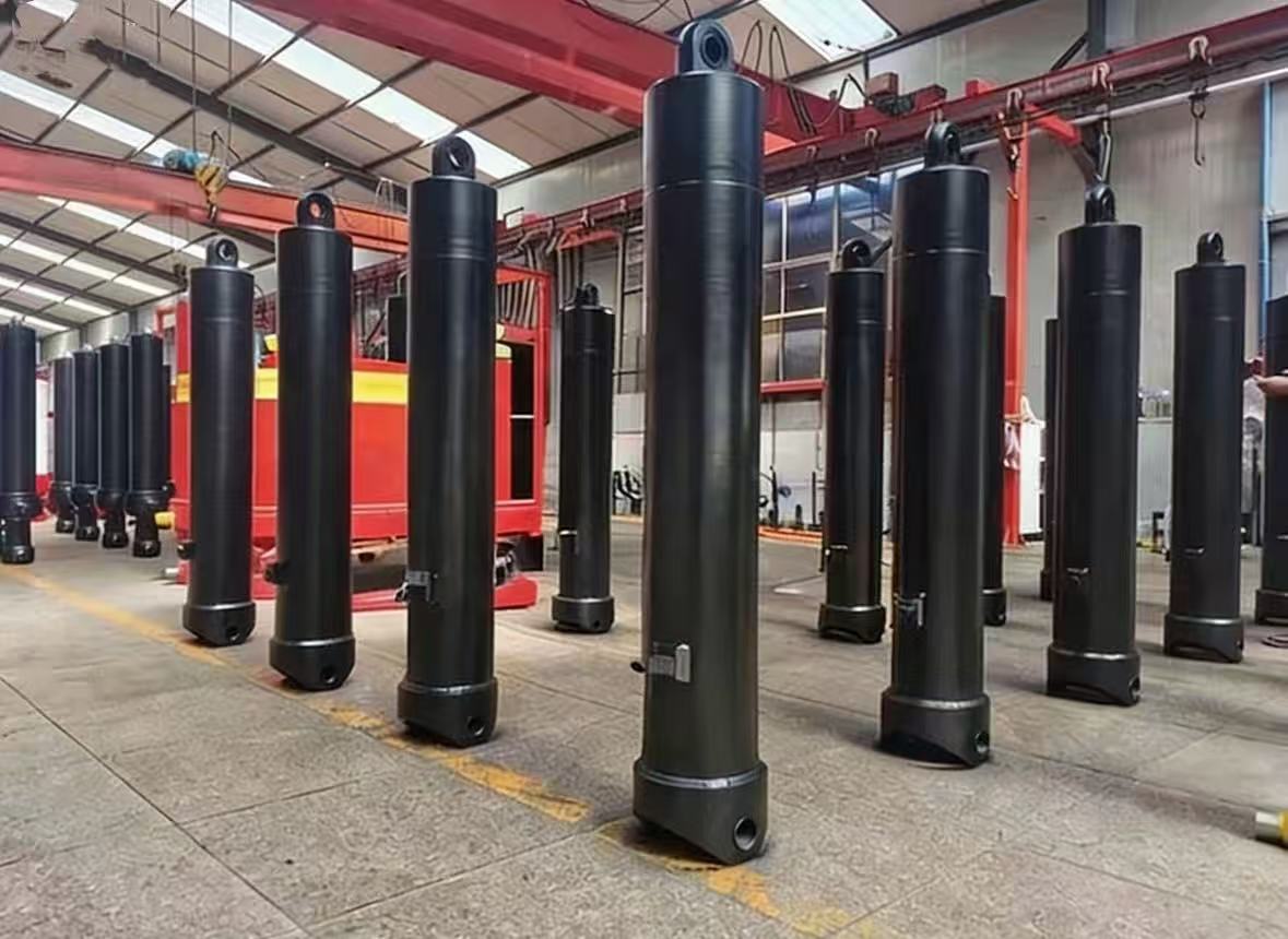 FEE-5TG-E191*4826 Aurrealdean muntatutako etapa anitzeko zilindro hidraulikoa