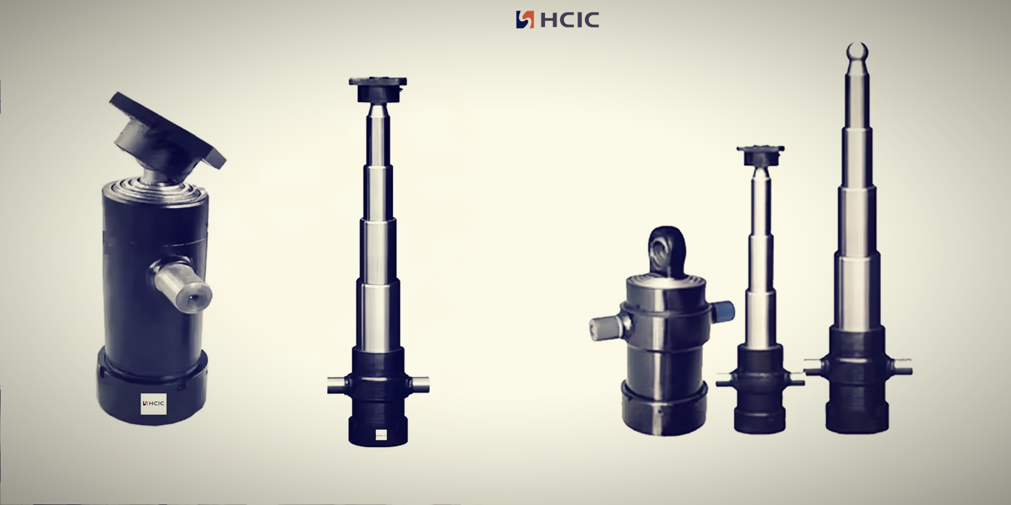 HCIC custom multi-stage telescopic hydraulic cylinders